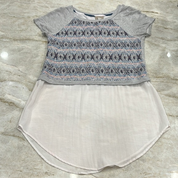 Dolan Left Coast Collection Mixed Media Embroidered Tunic | Size Small - Picture 3 of 10